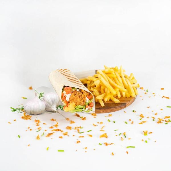 Tortilla-Wrap + Cartofi Prajiti